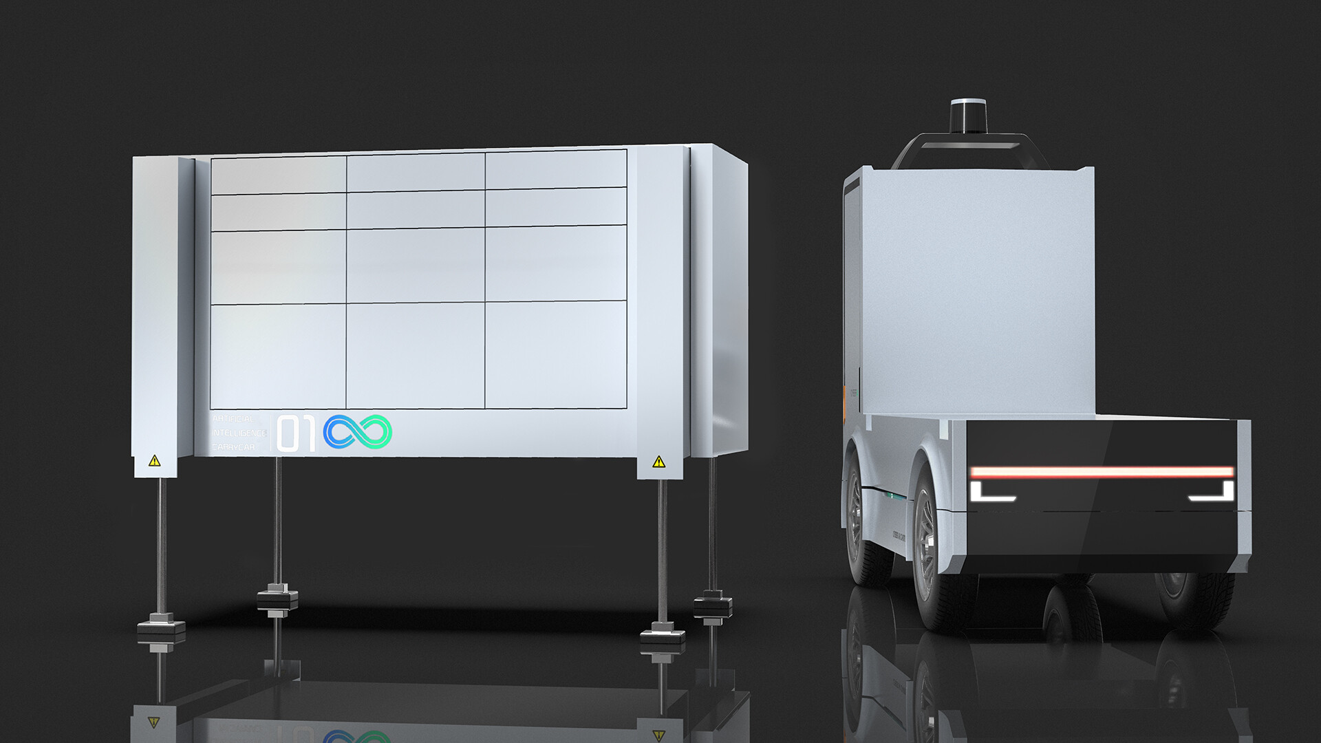 智能物流无人车设计-思博智能无人车设计