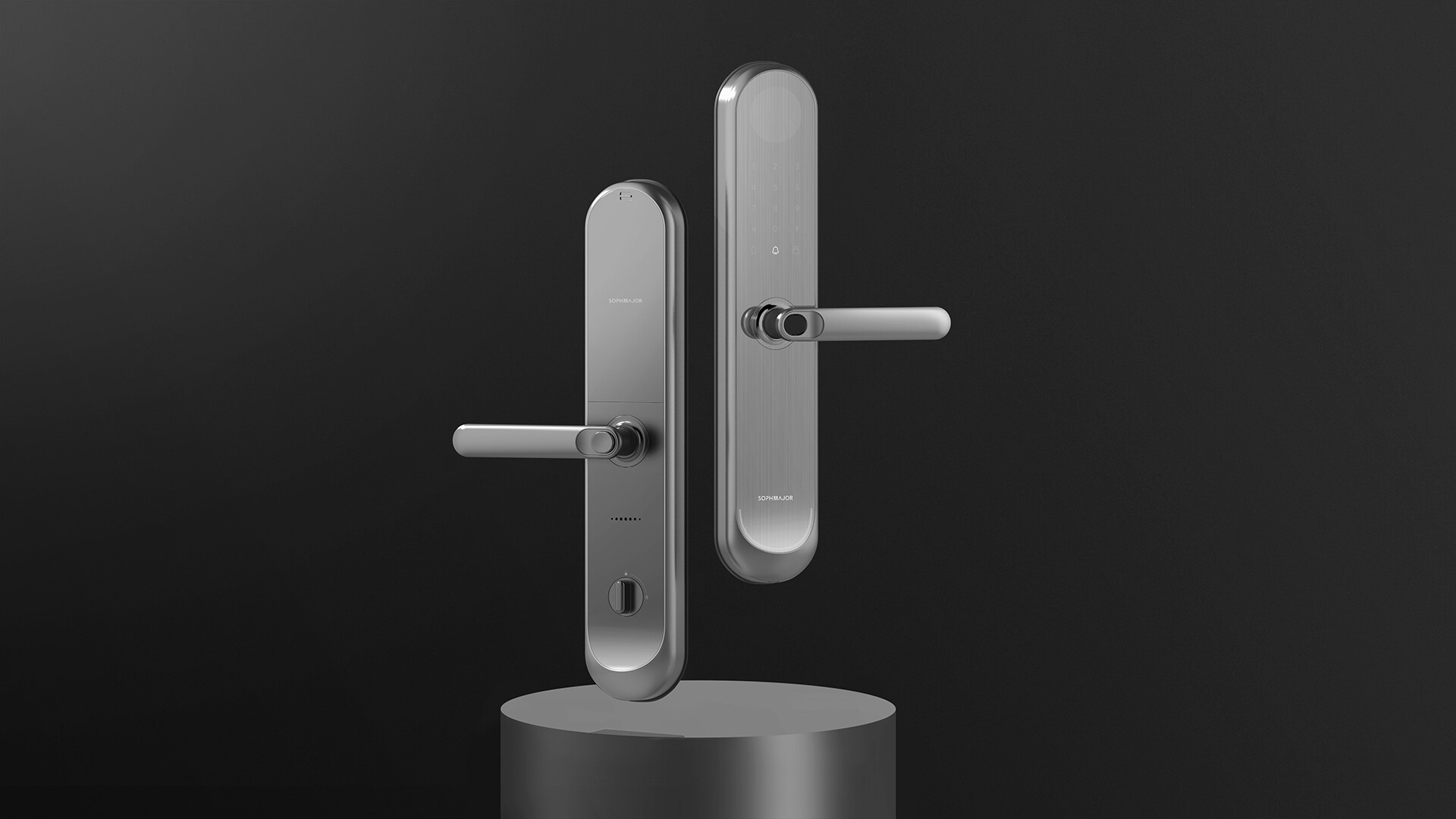 半自动智能门锁设计-金茂绿建半自动智能门锁