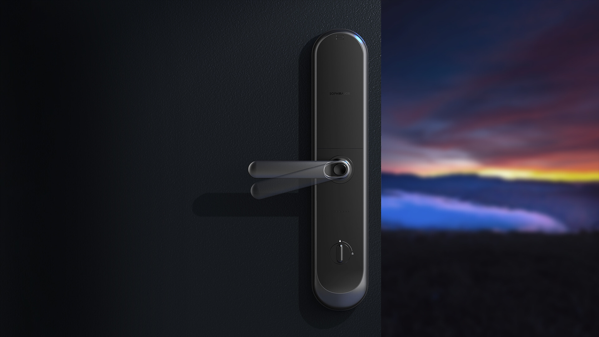 半自动智能门锁设计-金茂绿建半自动智能门锁