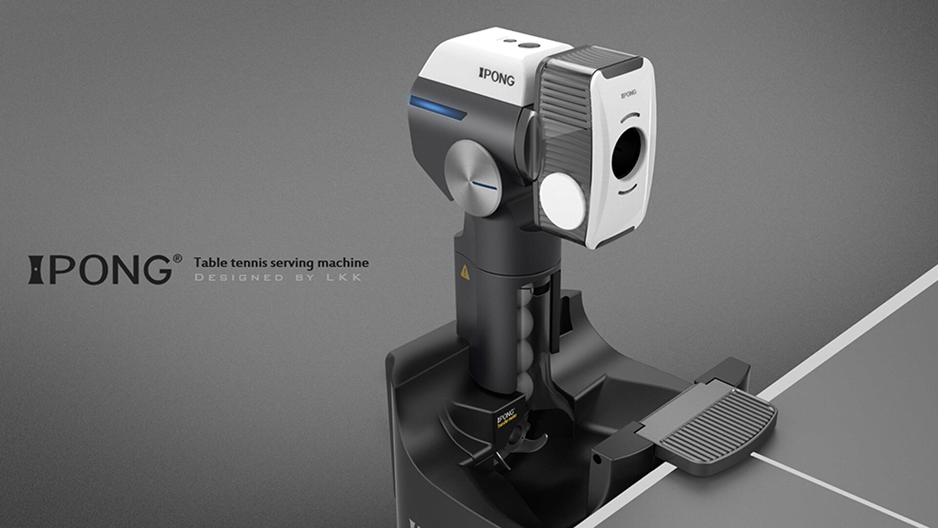 乒乓球发球机设计-智能乒乓球训练发球机