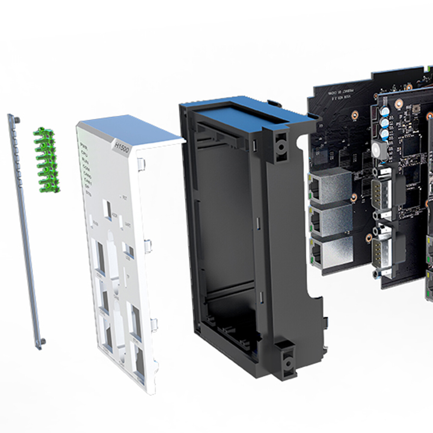 风电系统设备结构设计-华电天仁PLC设备外观结构设计