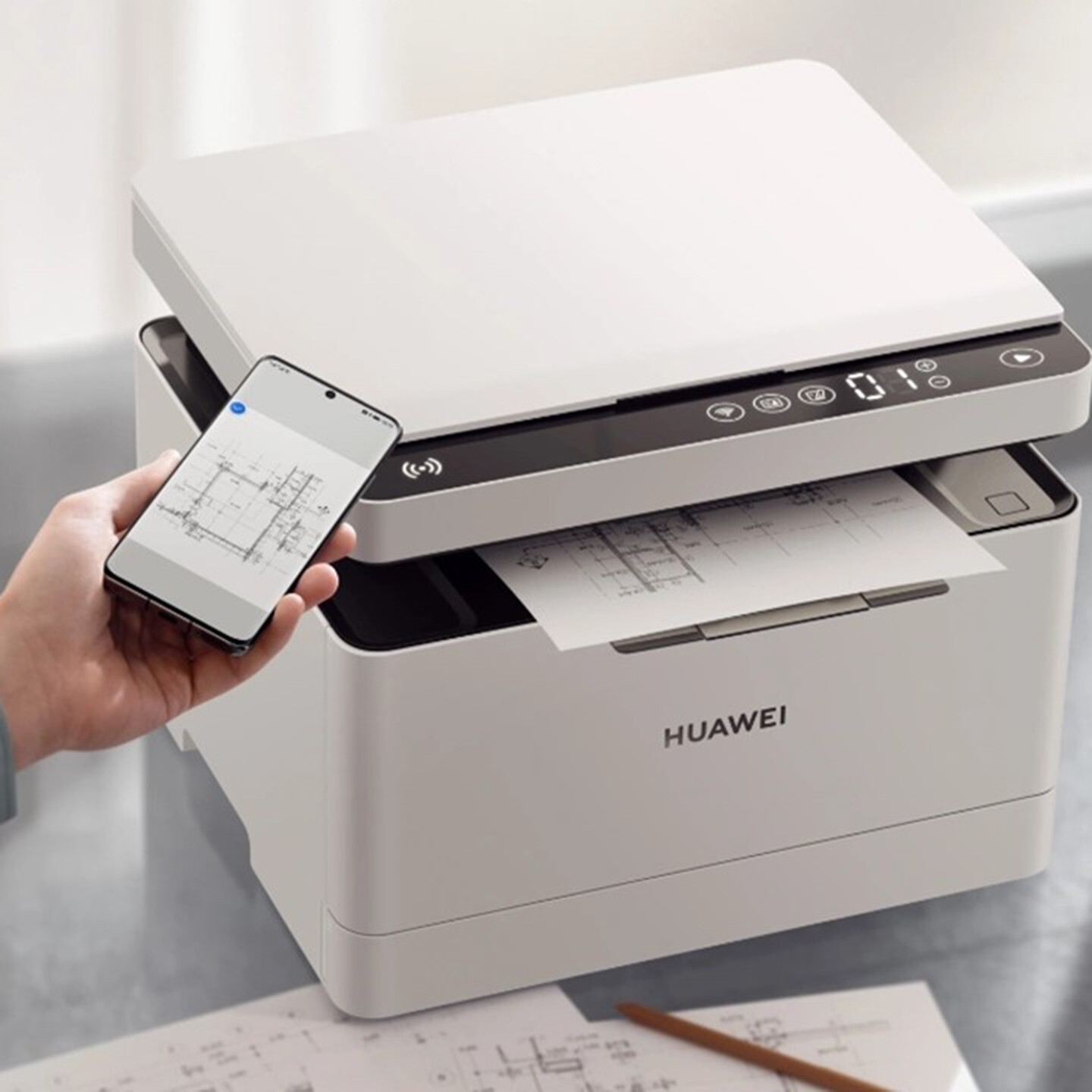 打印机外观设计-华为打印机外观设计