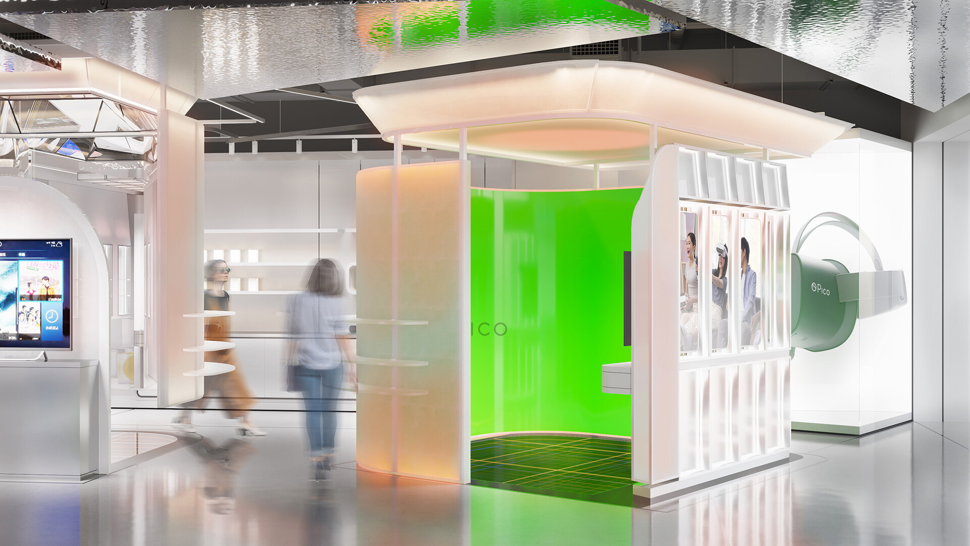 VR设备体验空间设计-PICO连锁店面设计