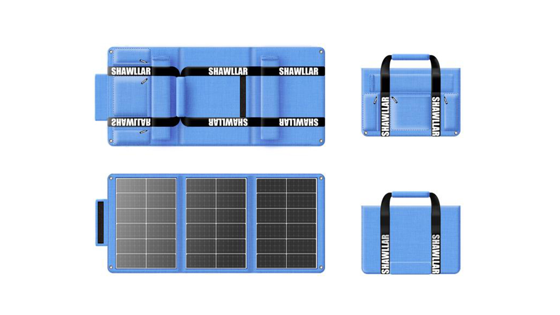 便携光伏包设计-小蓝科技“探险家”系列便携光伏包