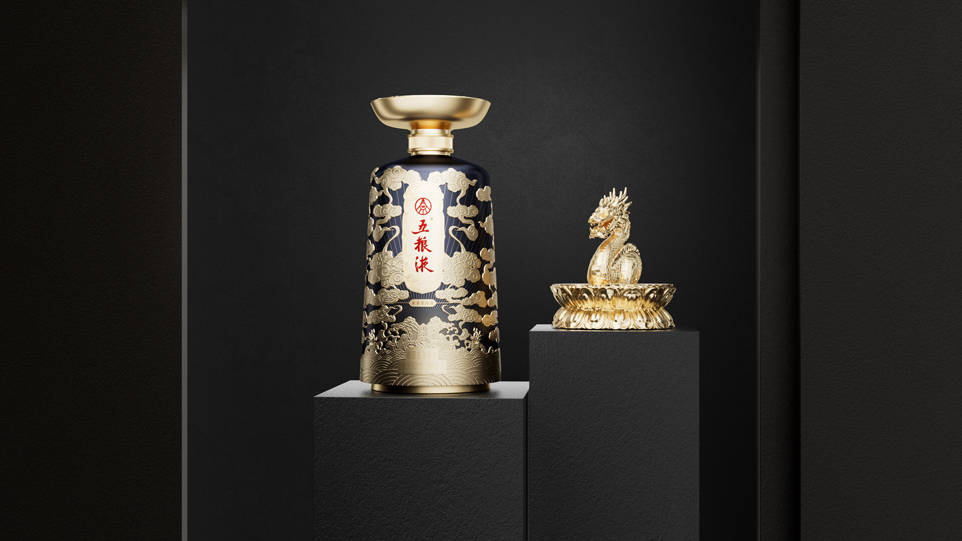 五粮液白酒包装设计-五粮液酒瓶外观及包装设计