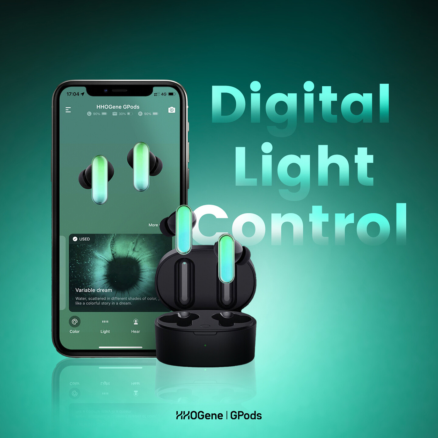 创意耳机设计-变色耳机设计-GPods耳机