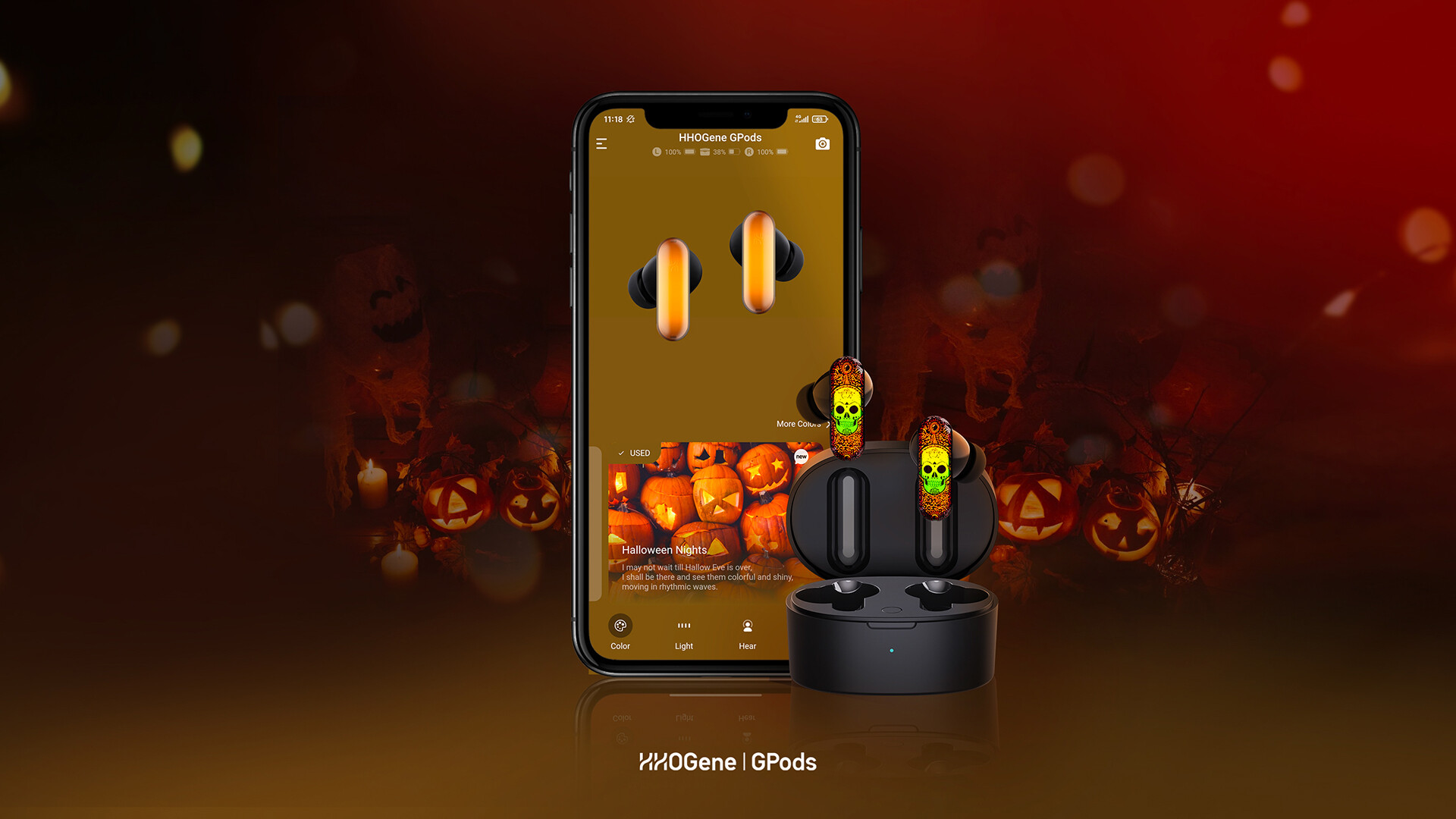 创意耳机设计-变色耳机设计-GPods耳机