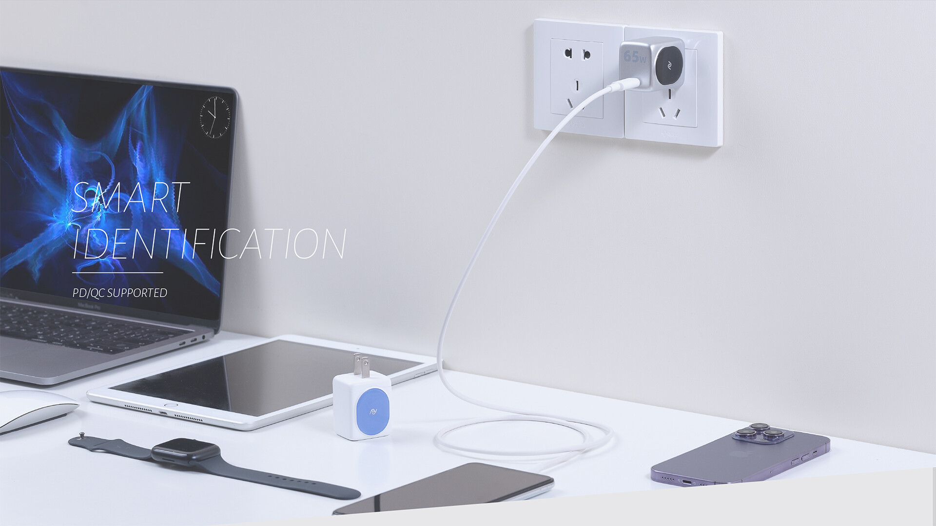 氮化镓充电器设计-博兰得65W氮化镓快速充电器