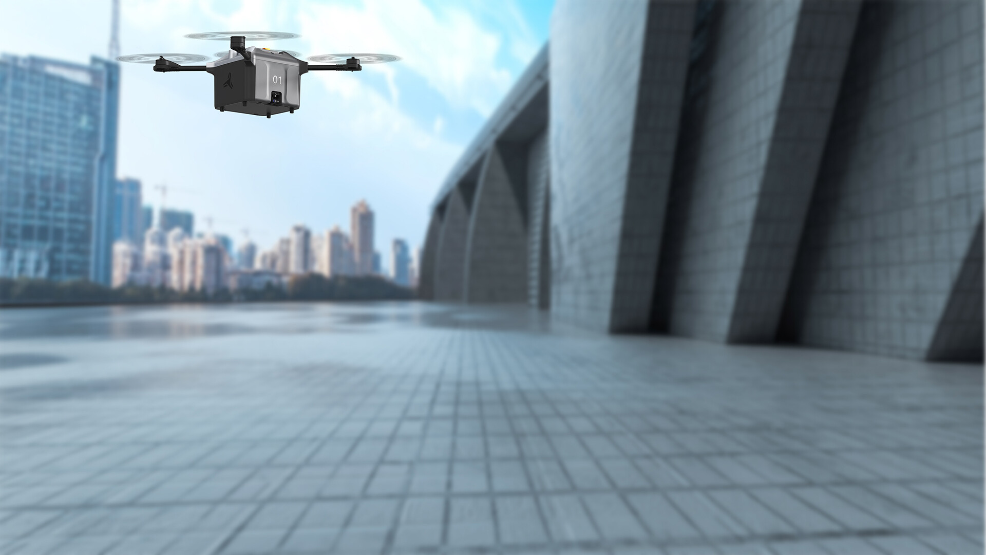 物流无人机外观设计-永悦信物流无人机外观设计